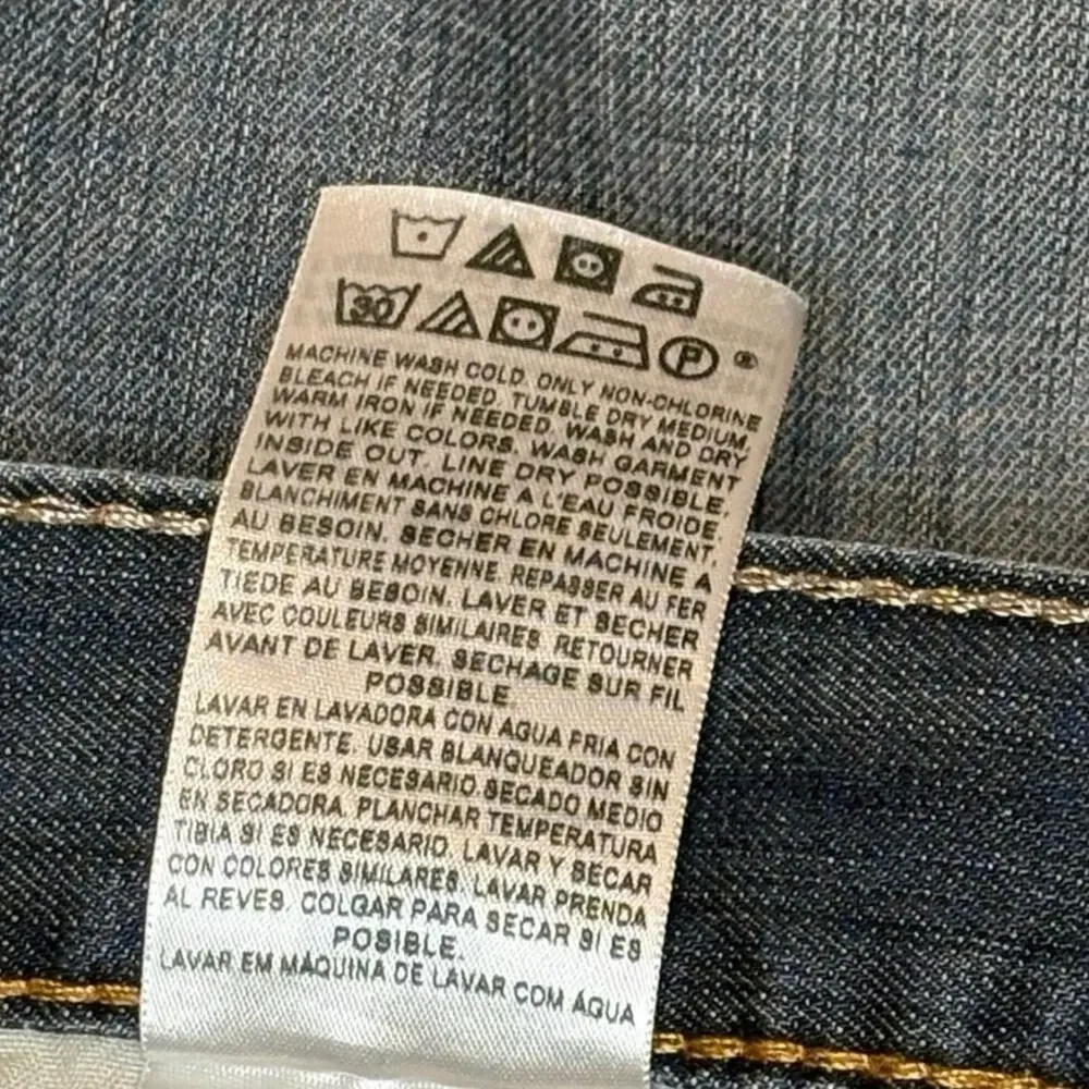 Levi's 514 Slim Straight Men's Jeans 34x30 Blue Denim Mid Rise Straight Leg